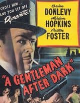 A Gentleman After Dark Brian Donlevy Preston Foster Film Postcard