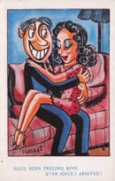 A Girl Named Rosy Rosie Man Is Feeling Too Old Comic Postcard