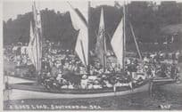 A Good Load Passenger Boat Sea Ship Trips Southend On Sea Essex Postcard