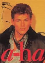 A-Ha Stunning Printed Signed Music Photo Postcard