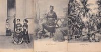 A Hill Coolie Girl Barefoot Tibetan Woman Hide & Seek 3x Old Postcard