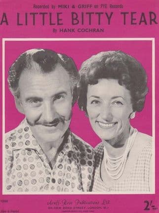 A Little Bitty Tear Mick & Griff 1960s Sheet Music