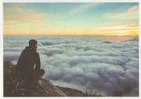 A Mountain Castle Above The Clouds Incredible Aerial Postcard