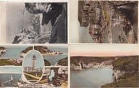 A Peep Through The Rocks Flamborough Yorkshire Vintage 4x Postcard s