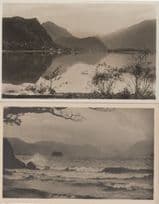 A Stormy Day Derwentwater 2x Cumbria Old Postcard s