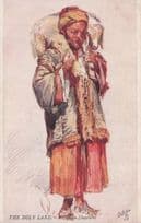 A Syrian Shepherd Tunisia Arabic Painting Old Postcard