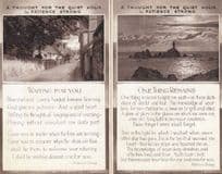 A Thought For The Quiet Hour In Patience Strong Waiting You 2 Antique Postcard s