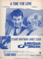 A Time For Love An American Dream XL Vintage Sheet Music