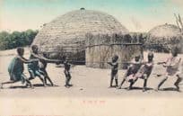 A Tug Of War Africa Old Postcard