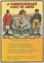 A Yorkshire York Yorkshiremans Shield Coat Of Arms Postcard