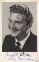 A Young Peter Adamson of Coronation Street Hand Signed Photo