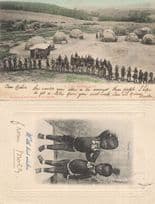 A Zulu Wedding Dance Young Zulus 2x African Postcard s