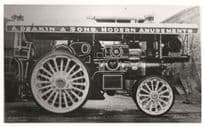 A.Deakin & Sons Amusements Fair Advertising Steam Engine Vintage Photo