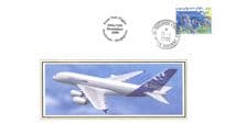 A380 Airbus Plane 2005 Rare First Test Flight Toulouse to Singapore FDC
