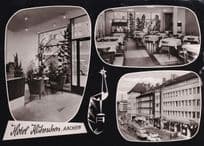 Aachen Hotel Haehnchen Franzstrabe Old German RPC Postcard