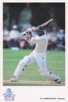 Aamir Sohail Pakistan TCCB Classic Cricket Photo Postcard