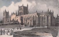 Abbot Knowle Inspecting Bristol Cathedral Phillimore Old Postcard