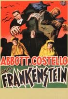 Abbott & Costello Meet Contre Frankenstein Rare French Film Poster Postcard