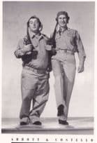 Abbott & Costello Rare French Postcard
