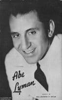 Abe Lyman Jazz Big Band Printed Signed Autograph Old Postcard