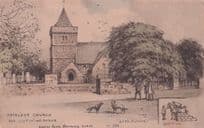 Aberlady Norman Church Loupin On Stane Scotland Phillmore Old Postcard