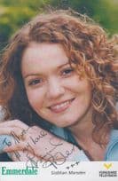 Abigail Fisher Siobhan Marsden Emmerdale Farm Hand Signed Cast Card Photo