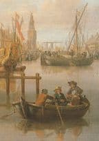Abraham Storck Amsterdam Rare Commemorative Painting Postcard