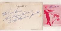 Acro Adagio Dancers Ballroom At Dudley Hippodrome 1962 Hand Signed Autograph Card