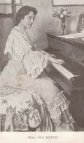 Ada Reeve At The Piano Queen & Romance Weekly Advertising Postcard