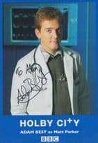 Adam Best Matt Parker Holby City BBC Rare Hand Signed Photo Cast Card