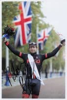 Adam Blythe Cyclist 2014 London Race Victory 12x8 Hand Signed Photo