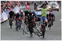 Adam Blythe Cyclist 2016 British Road Race Victory 12x8 Hand Signed Photo