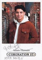 Adam Hussain Coronation Street RARE Hand Signed Cast Card Photo