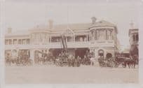 Adelaide Empire Day Parade Australia Firemen Old Real Photo Postcard