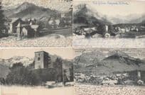 Adelboden 4x WW1 War Hotel Kirche Switzerland Postcard s