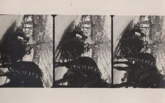 Adelboden 8MM Camera Film Winter Sports Sleigh Switzerland Old Postcard