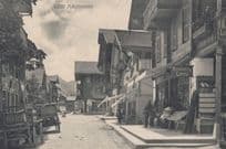 Adelboden Book Library Switzerland Old Postcard