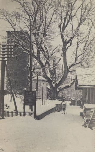 Adelboden Child At Church Winter Snow Switzerland Old Postcard