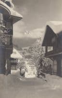 Adelboden Dorfstrasse 1929 Disaster Snowfall Path Switzerland Old Postcard