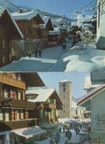 Adelboden Dorfstrasse 2x Shops Bakery Switzerland Postcard s
