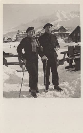 Adelboden Holiday 1935 Postcard From Hotel Real Photo