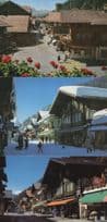 Adelboden Hotel Alpenrose Dorfstrasse 3x Switzerland Postcard s