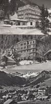 Adelboden Hotel Bellevue 3x Vintage Switzerland RPC Postcard s