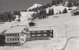 Adelboden Jungendhaus Alpina Real Photo Switzerland Postcard