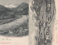 Adelboden Kleiner & Grosser Lohner 2x Switzerland Old Postcard s