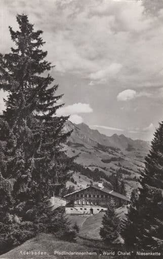 Adelboden Pfadfinderinnenheim World Chalet Niesenkette Swiss Postcard