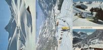 Adelboden Ski Slopes Skiing & Bus Coach 3x Switzerland Postcard s