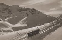 Adelboden Skiing Fram Hahnenmoos-Pass Transport Switzerland Postcard