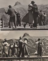 Adelboden Switzerland 2x Swiss Folk Morris Dancing Old Postcard s
