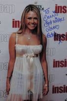 Adele Silva Emmerdale at 2003 Soap Awards 10x8 Hand Signed Photo
